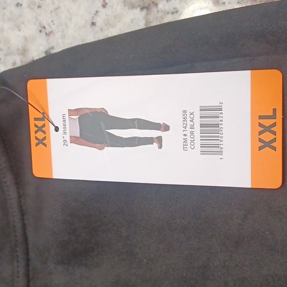 NEW FAUX BLACK SLACKS - Picture 5 of 5